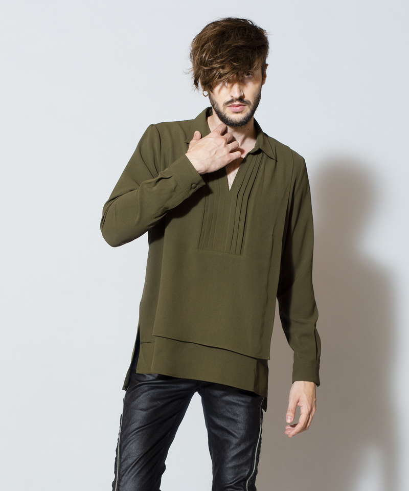 Layered Pullover Tuck SH