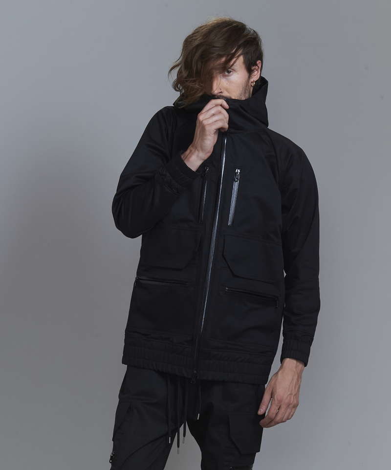 Multi-pocket hooded jacket BLZ