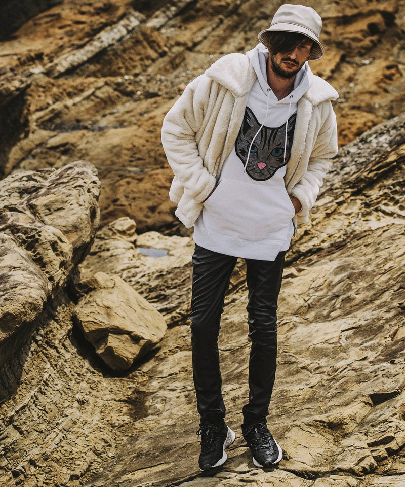 シンセティックレザーウォームスキニーPT