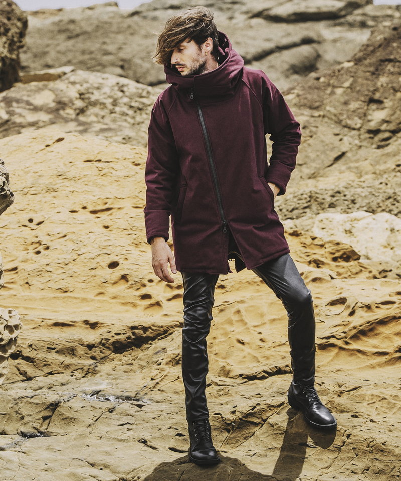 シンセティックレザーウォームスキニーPT