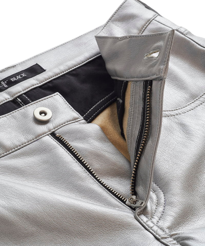 シンセティックレザーウォームスキニーPT