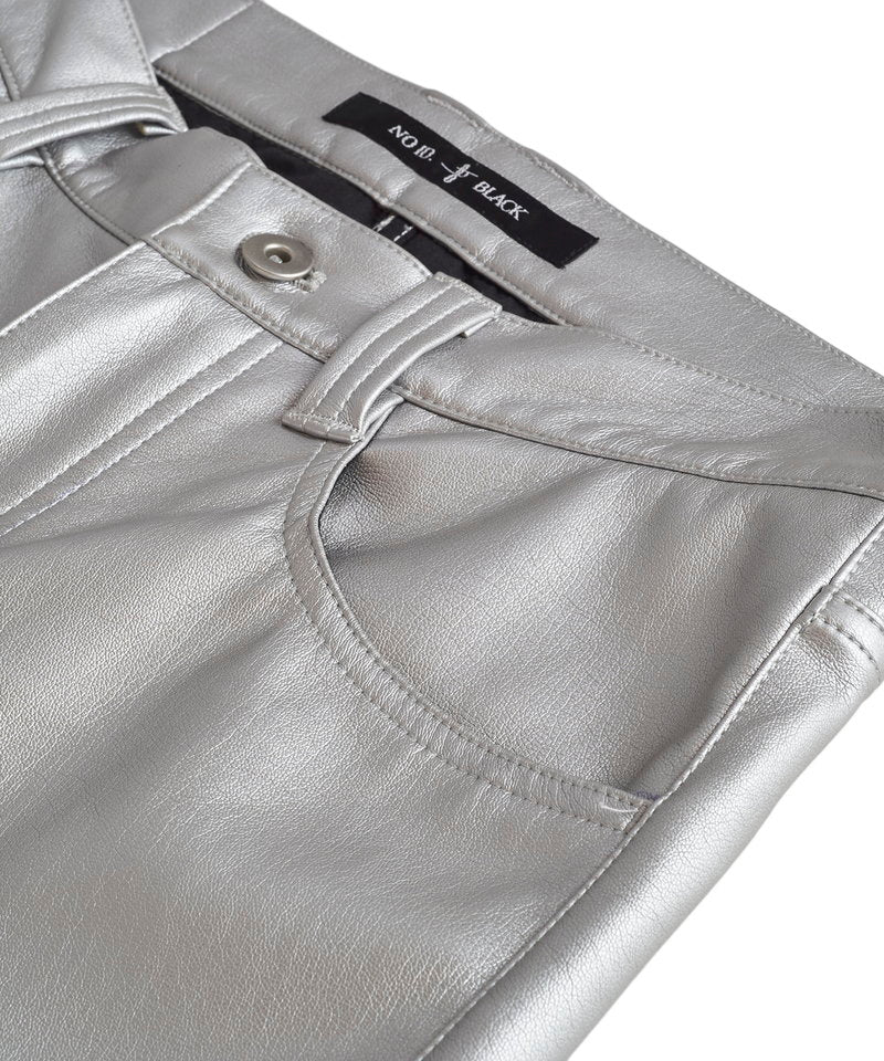 シンセティックレザーウォームスキニーPT