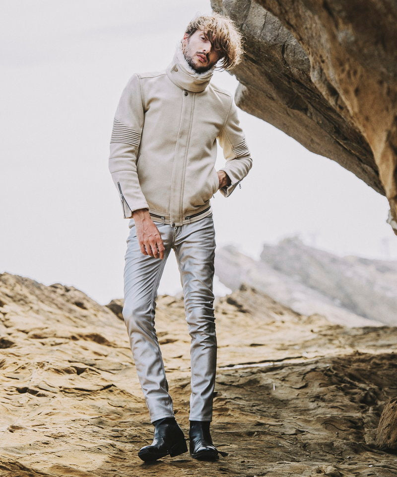 シンセティックレザーウォームスキニーPT