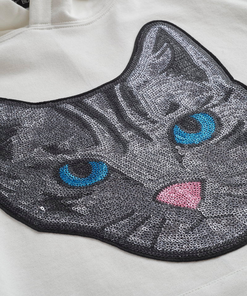 CATスパンコールBIGパーカ