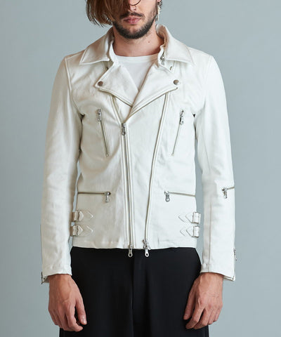 Coated stretch 2-way riders jacket