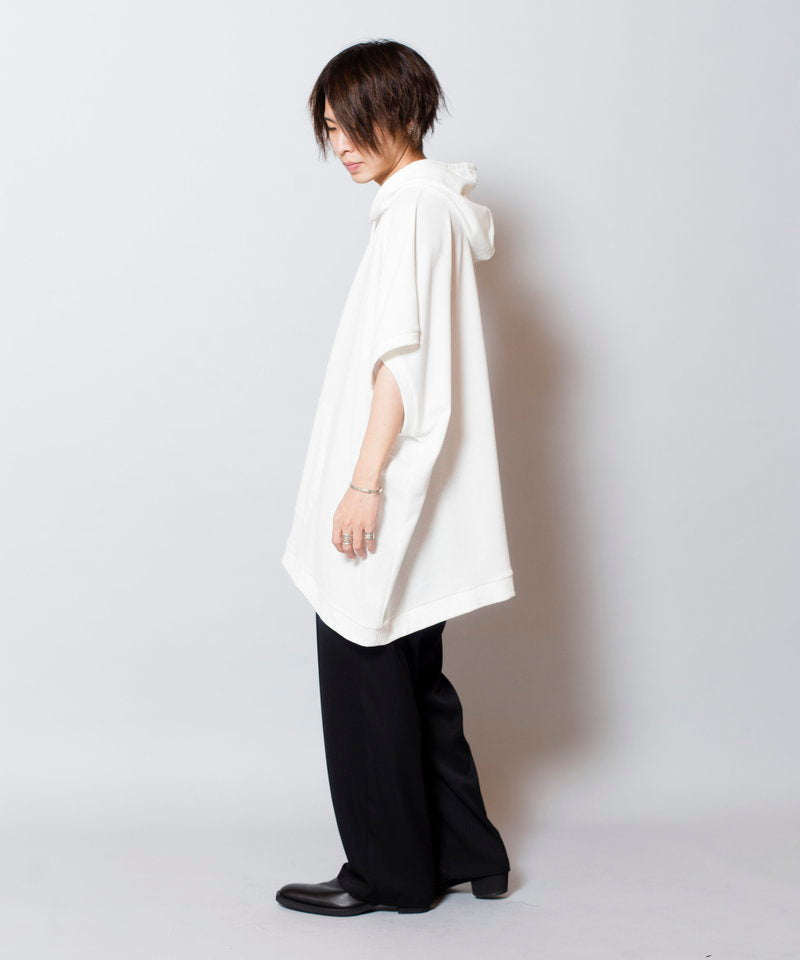 Dolman sleeve hooded poncho