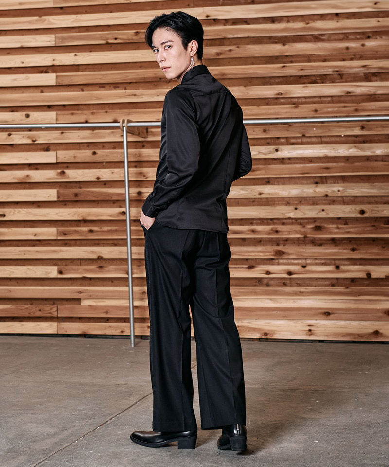 ハイウエストワイドトラウザーズ