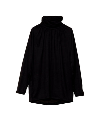 ネックギャザータートルネックロンT