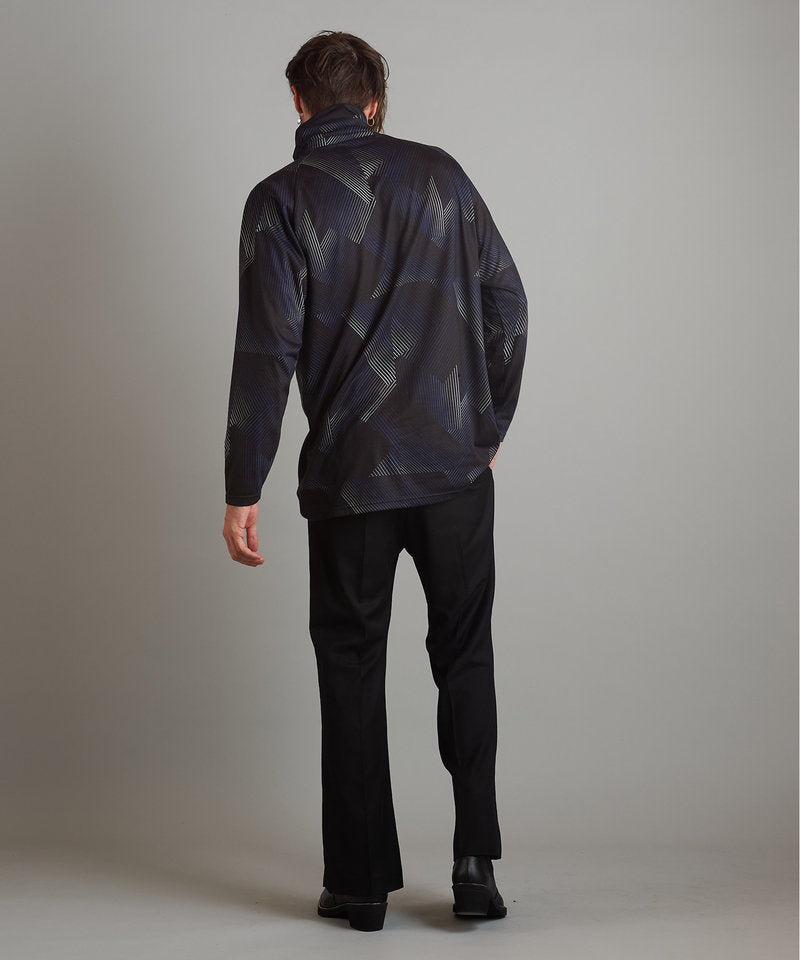 ネックギャザータートルネックロンT