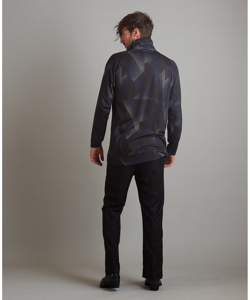 ネックギャザータートルネックロンT