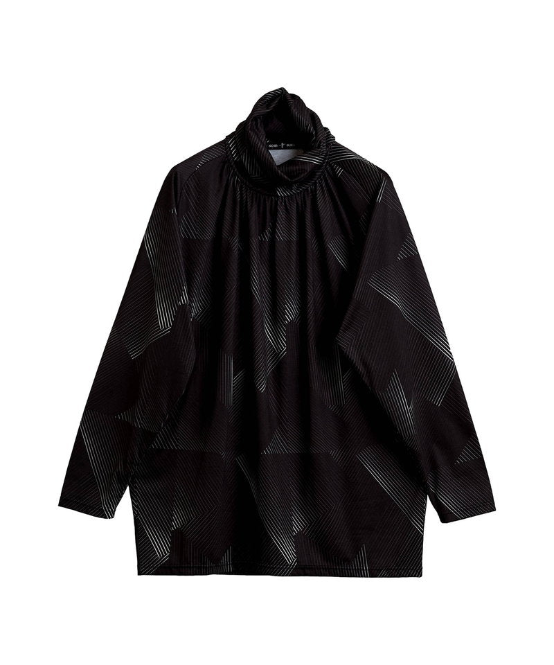 ネックギャザータートルネックロンT