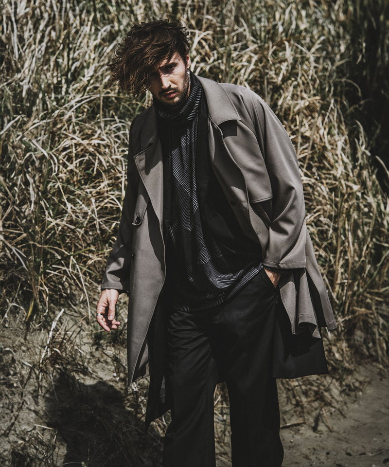 ネックギャザータートルネックロンT