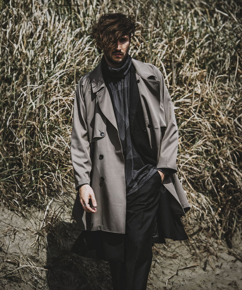 ネックギャザータートルネックロンT