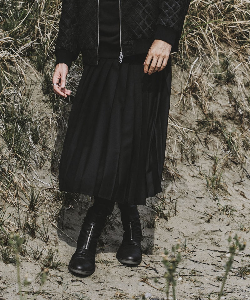 プリーツラップスカート