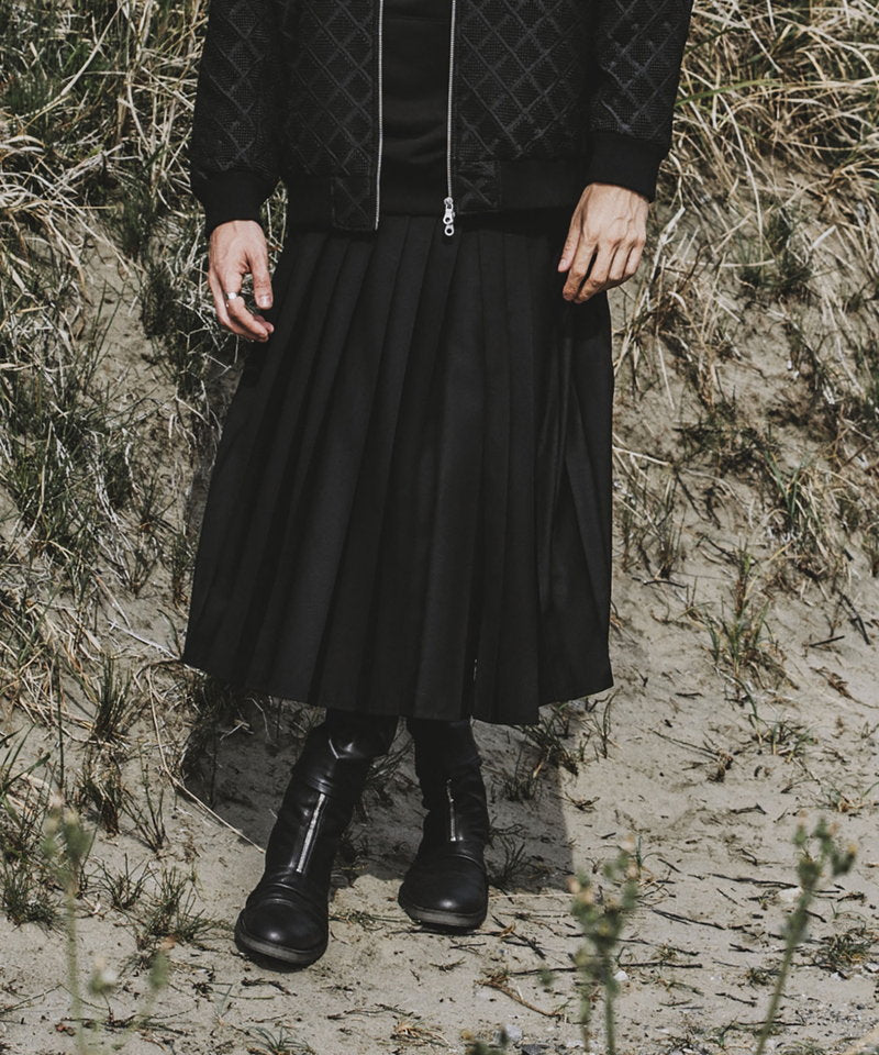 プリーツラップスカート