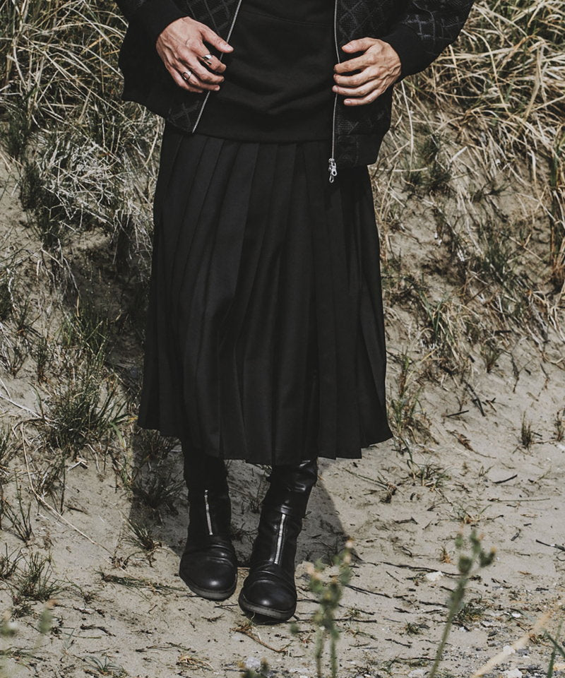 プリーツラップスカート