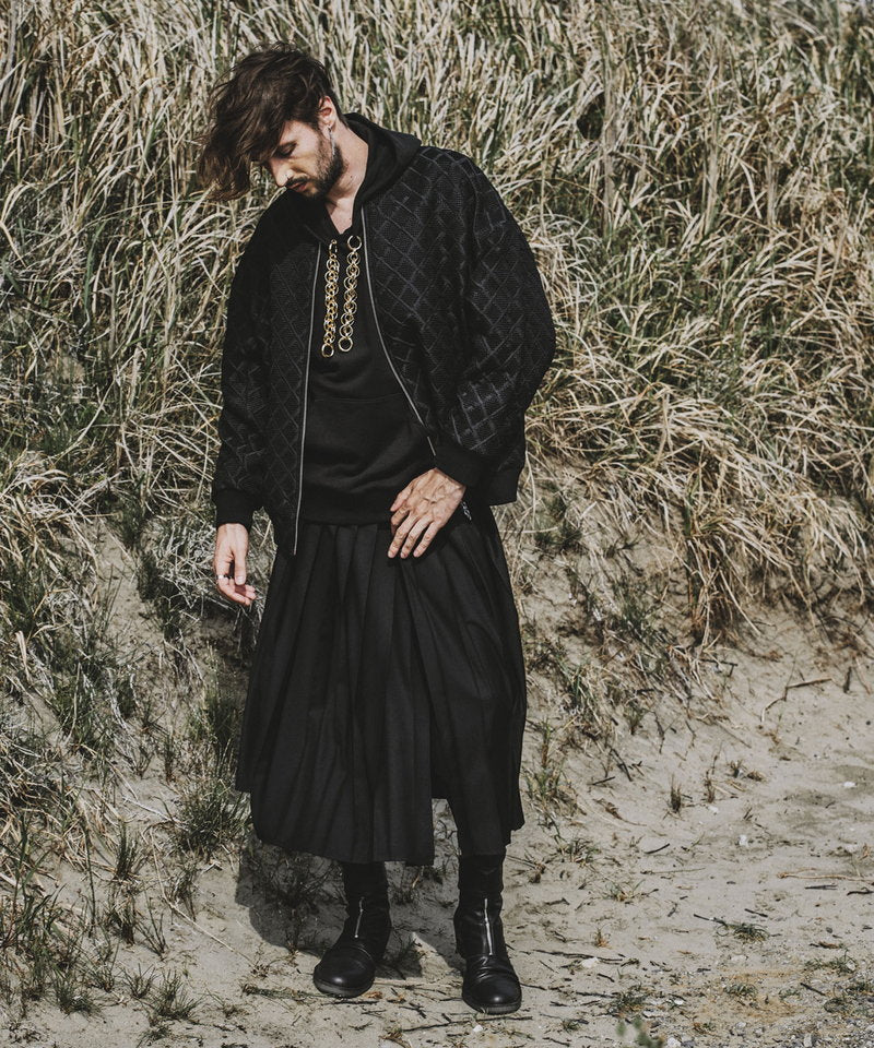 プリーツラップスカート