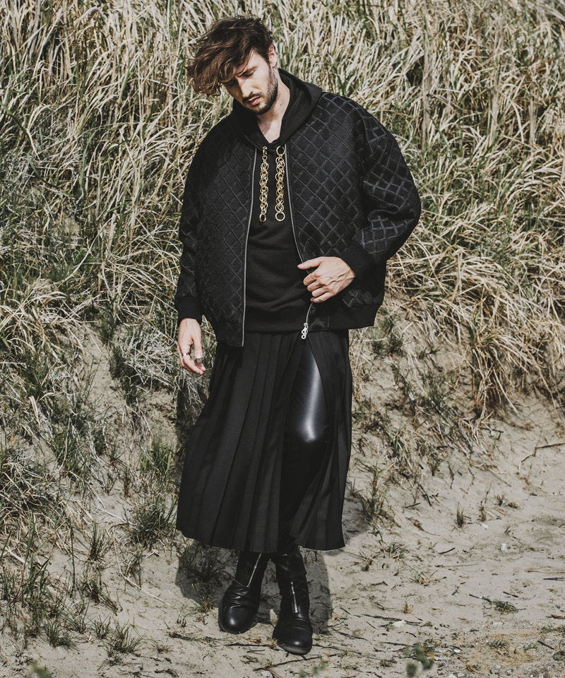 プリーツラップスカート