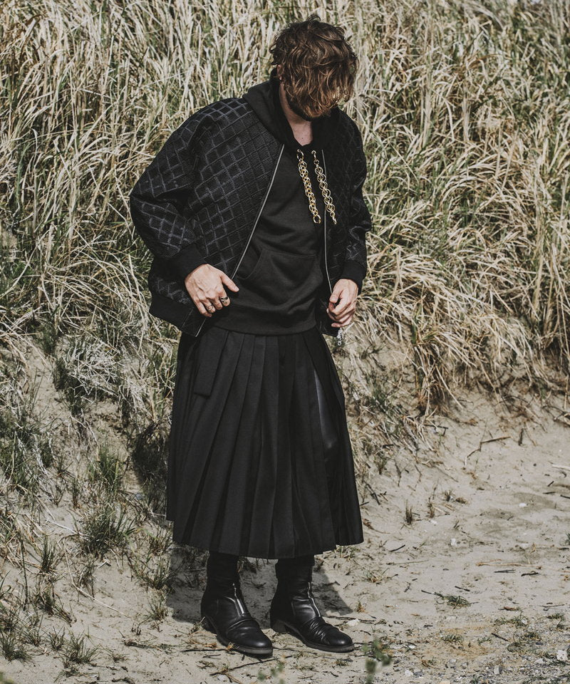 プリーツラップスカート