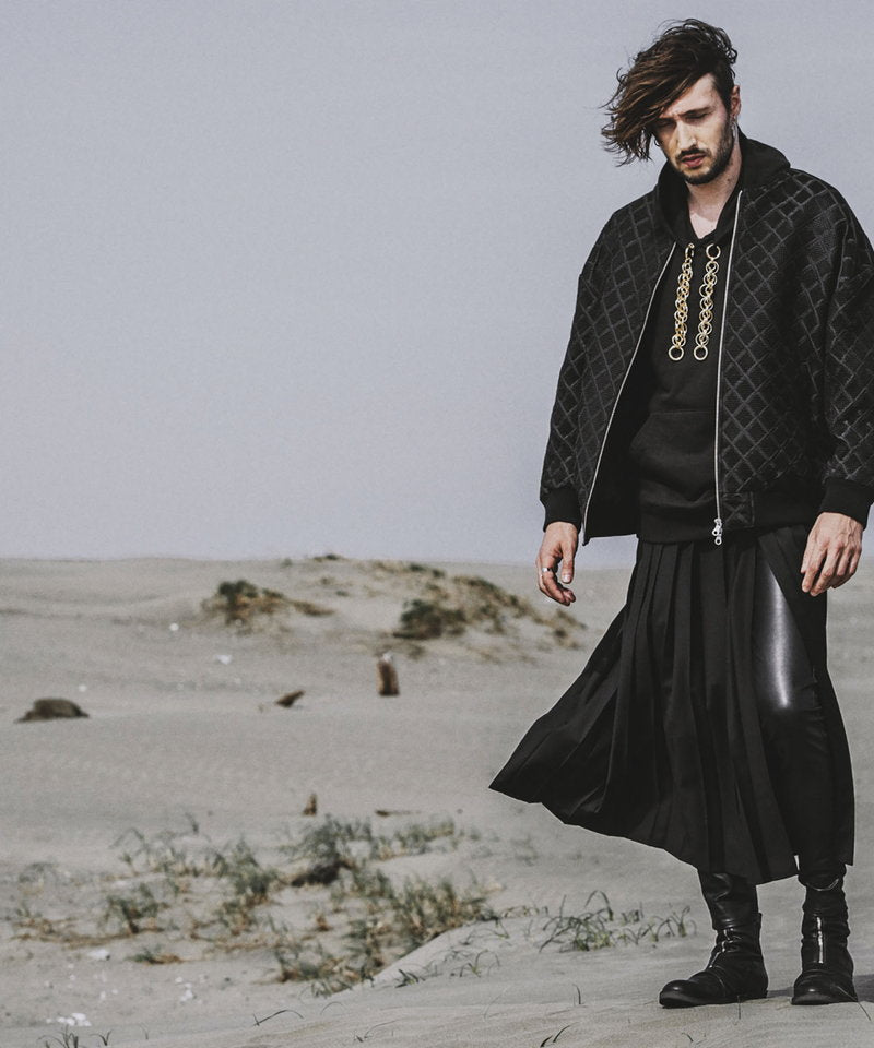 プリーツラップスカート