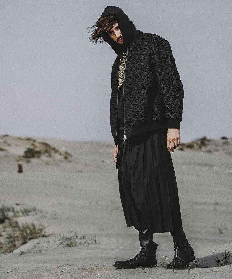 プリーツラップスカート