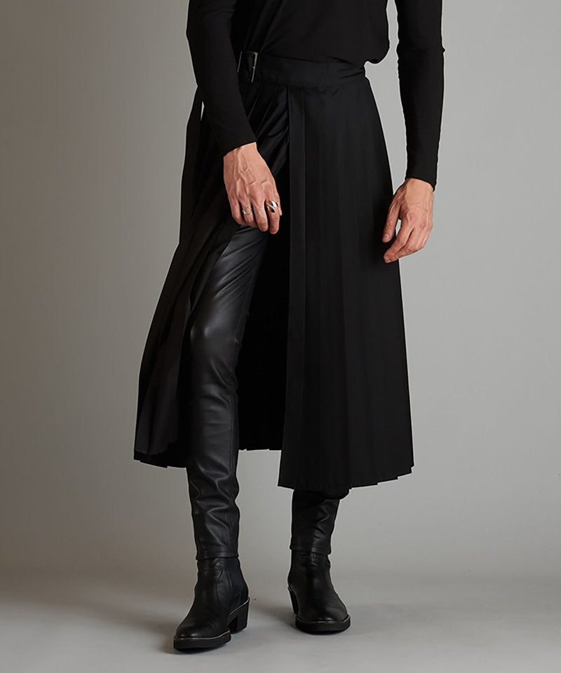 プリーツラップスカート