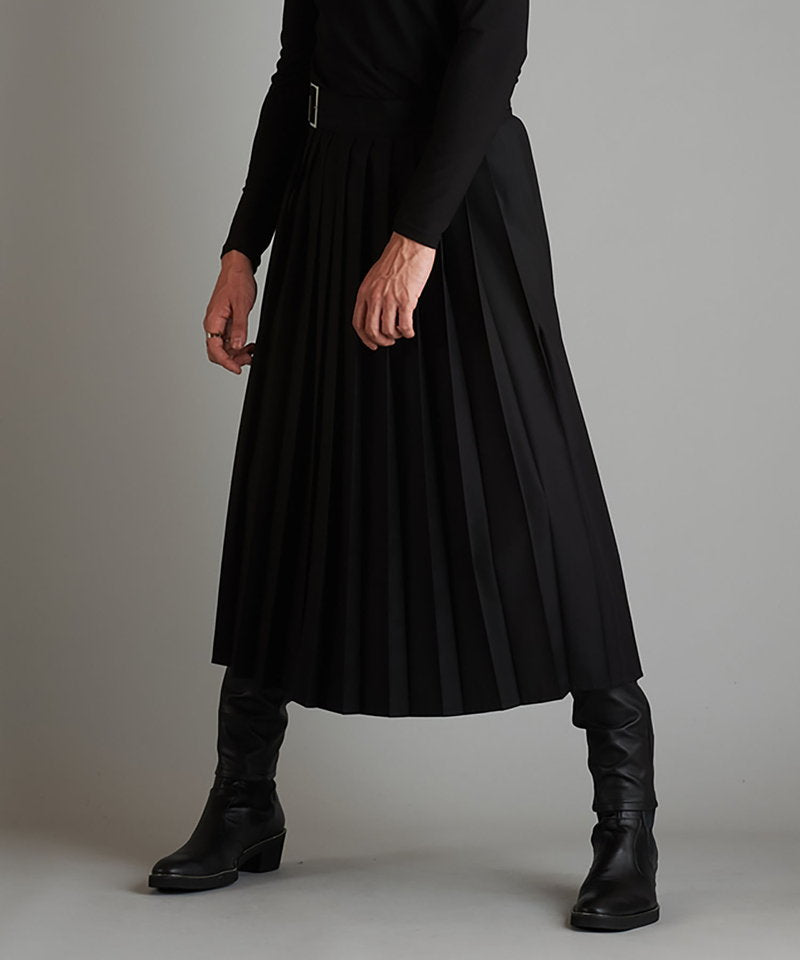 プリーツラップスカート