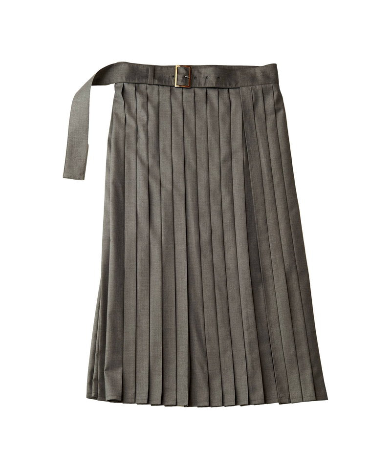 プリーツラップスカート