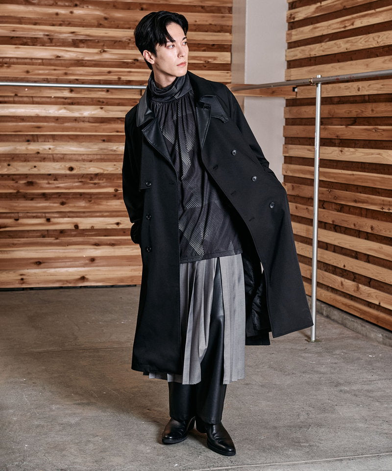 プリーツラップスカート