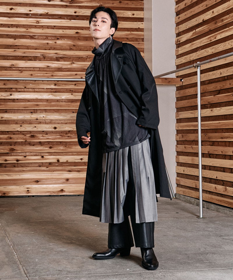 プリーツラップスカート