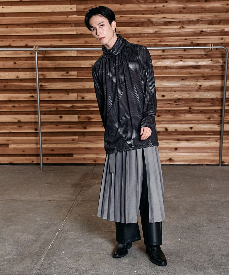 プリーツラップスカート