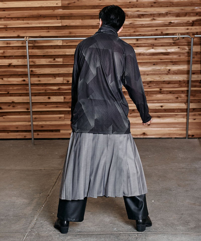 プリーツラップスカート