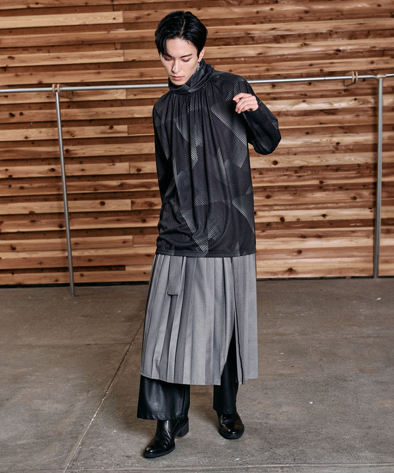 プリーツラップスカート