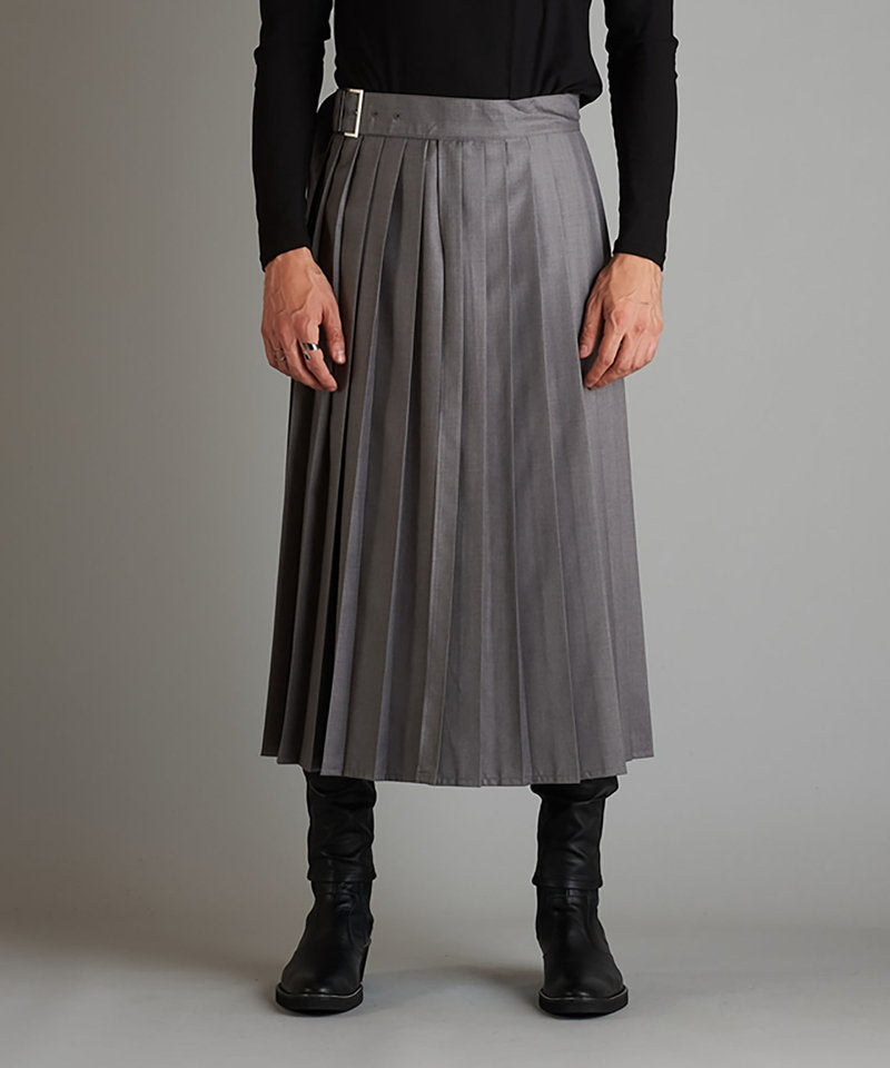 プリーツラップスカート