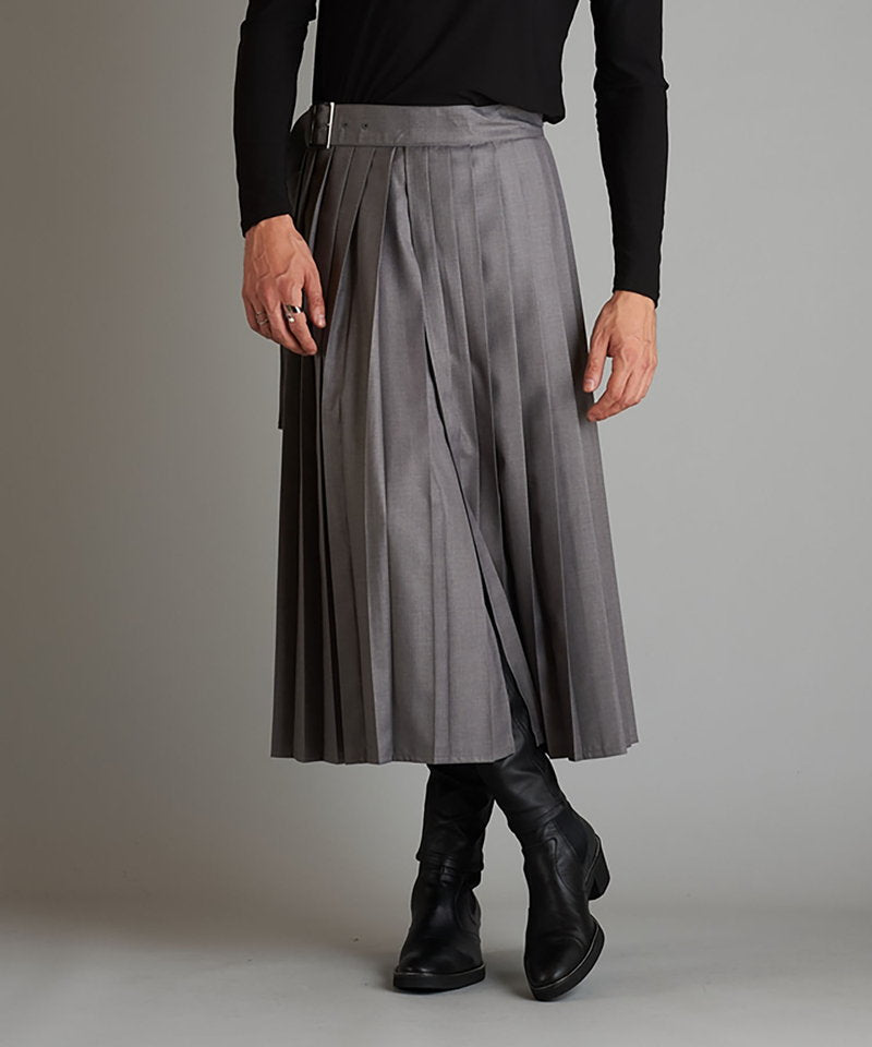 プリーツラップスカート