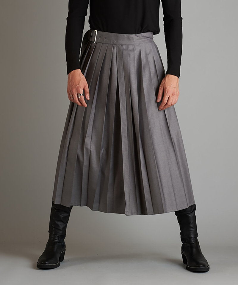 プリーツラップスカート