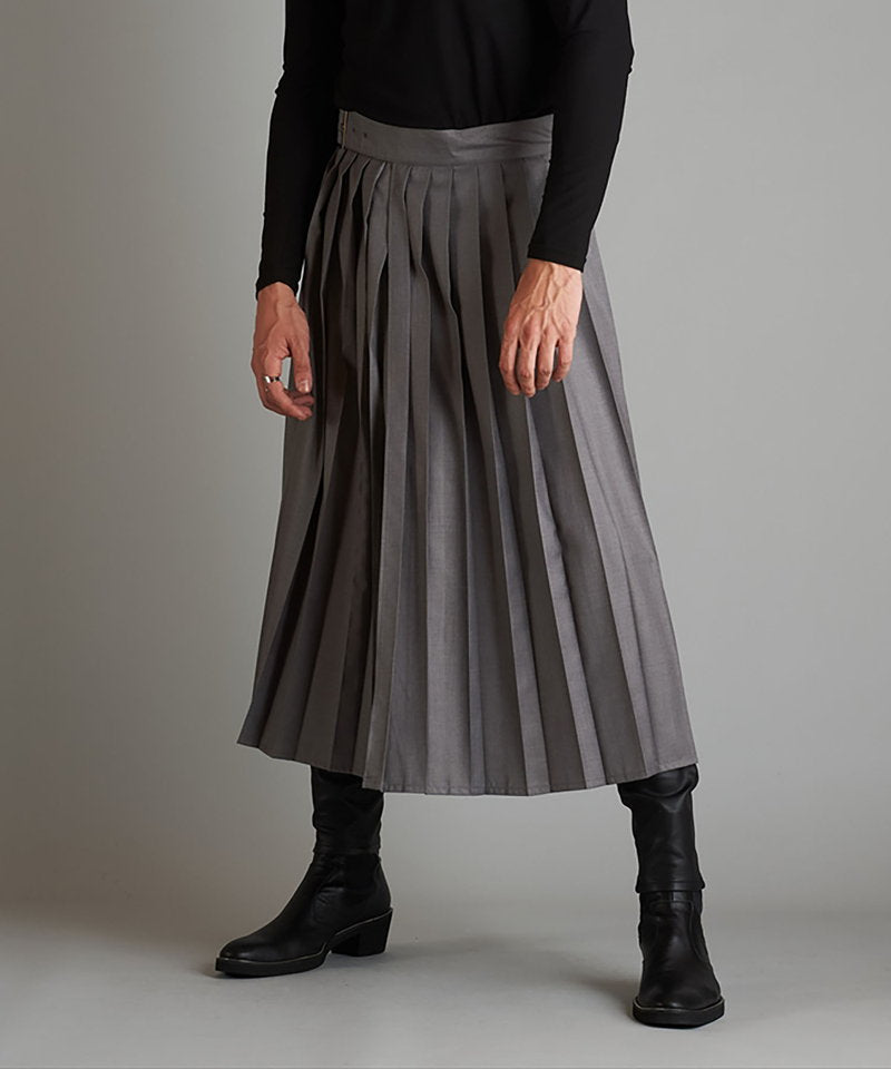 プリーツラップスカート