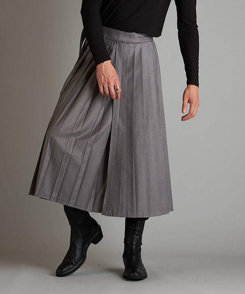 プリーツラップスカート