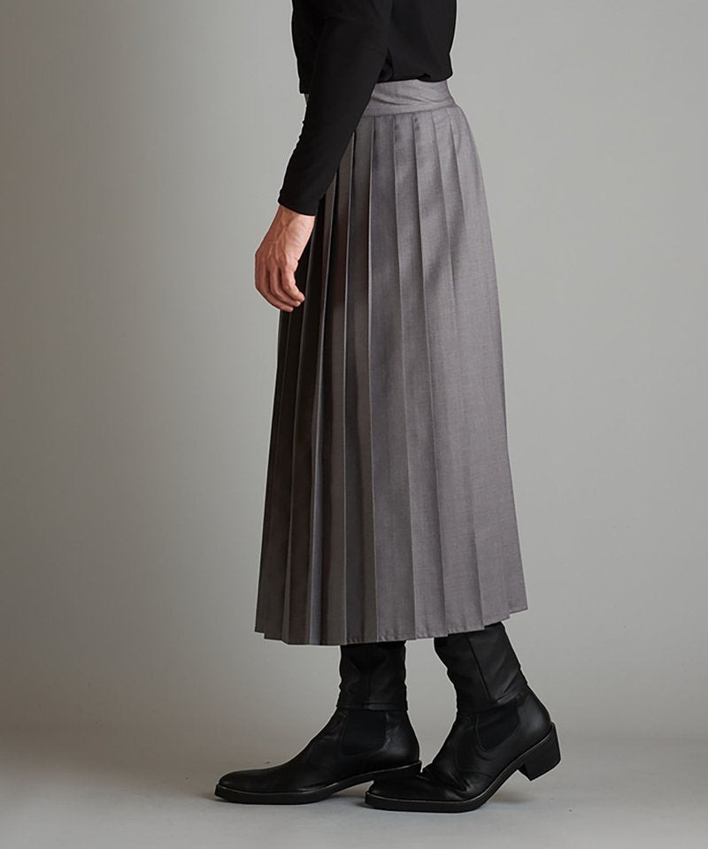 プリーツラップスカート