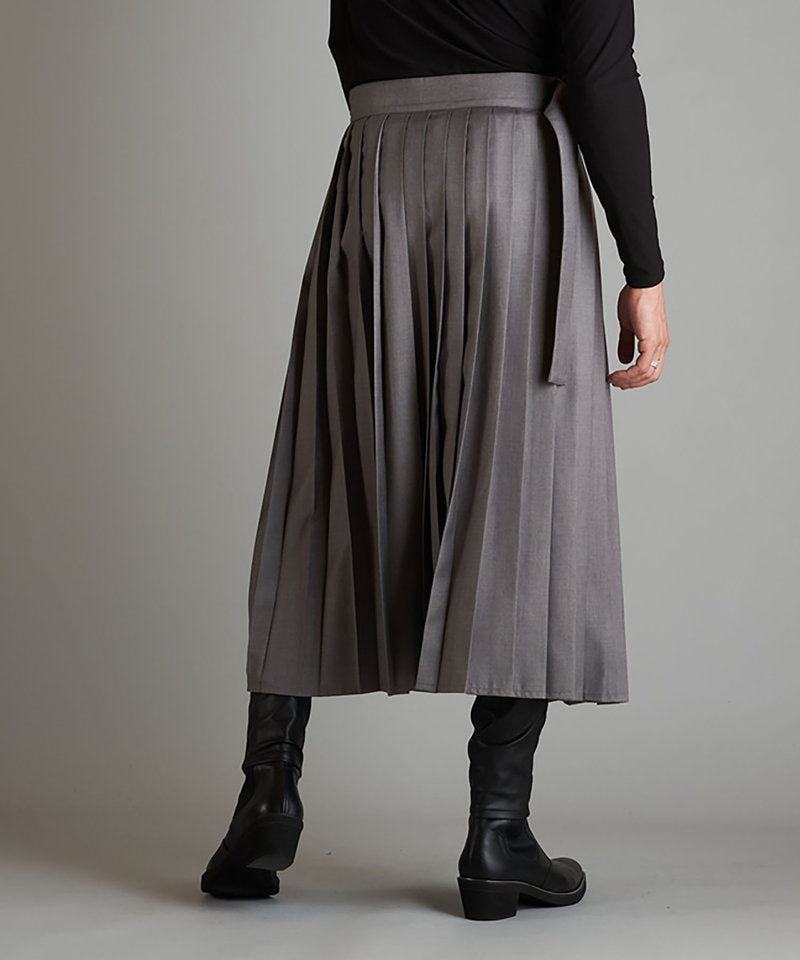 プリーツラップスカート