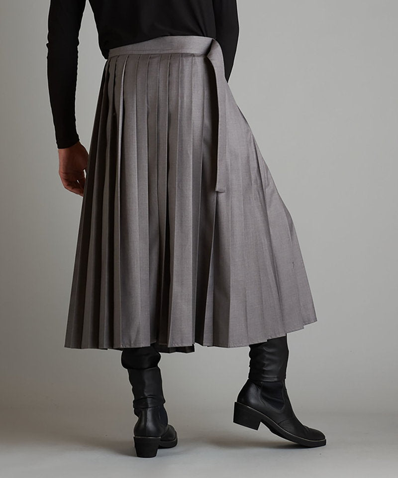 プリーツラップスカート