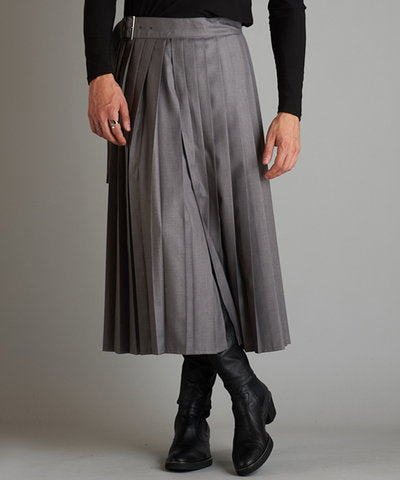 プリーツラップスカート