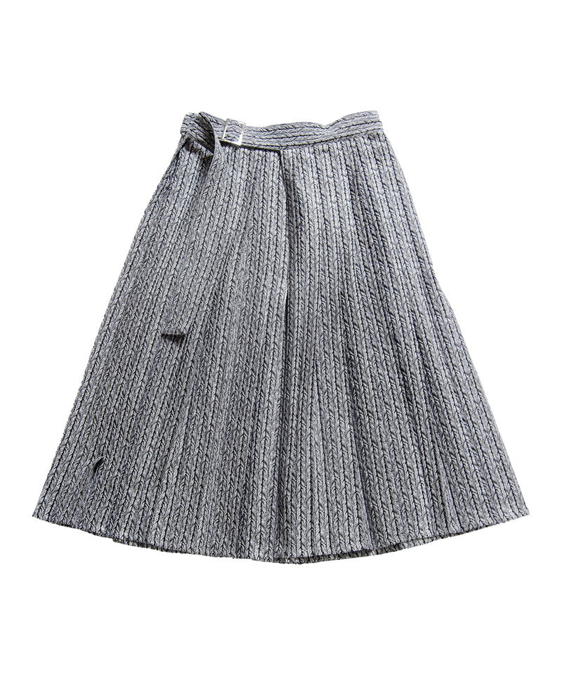 プリーツラップスカート