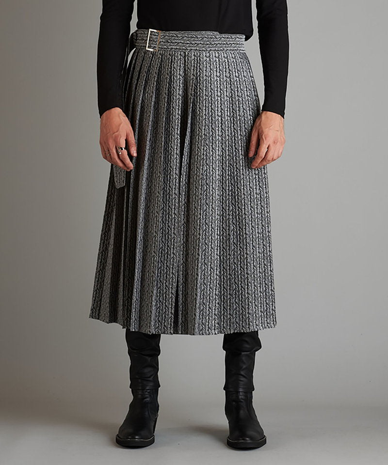 プリーツラップスカート