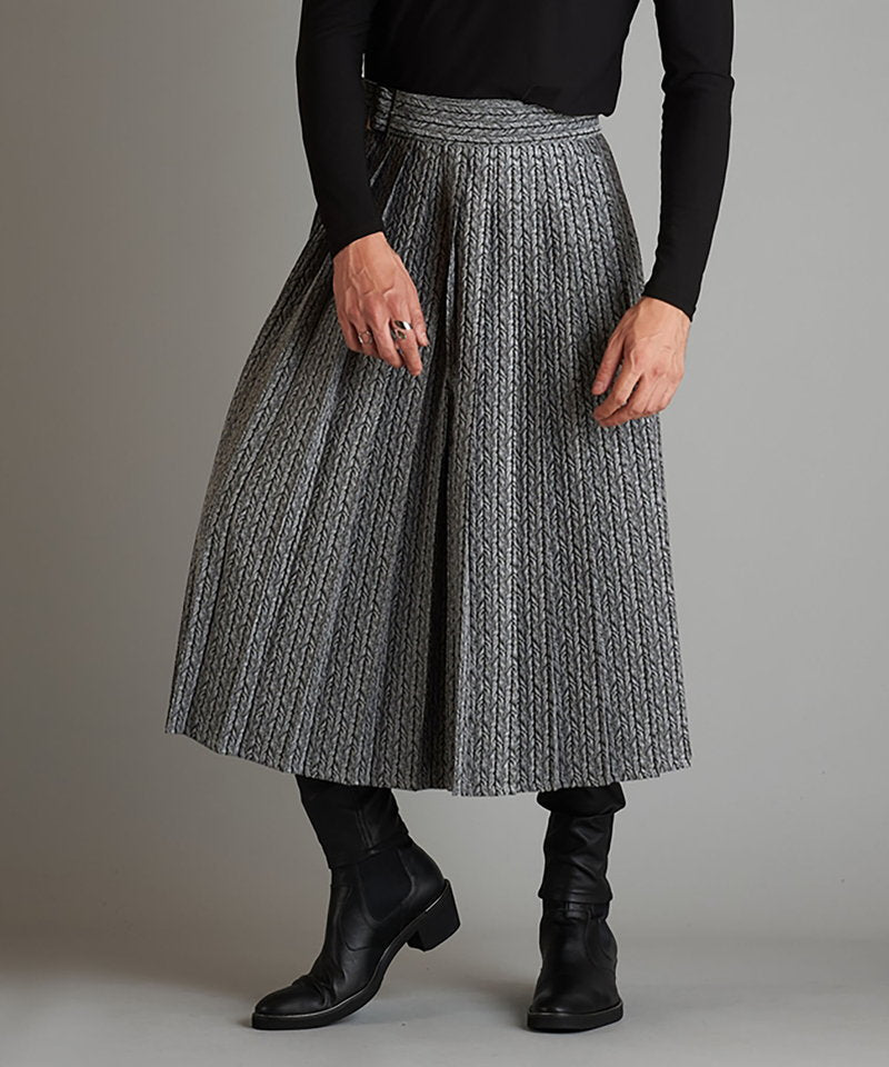 プリーツラップスカート