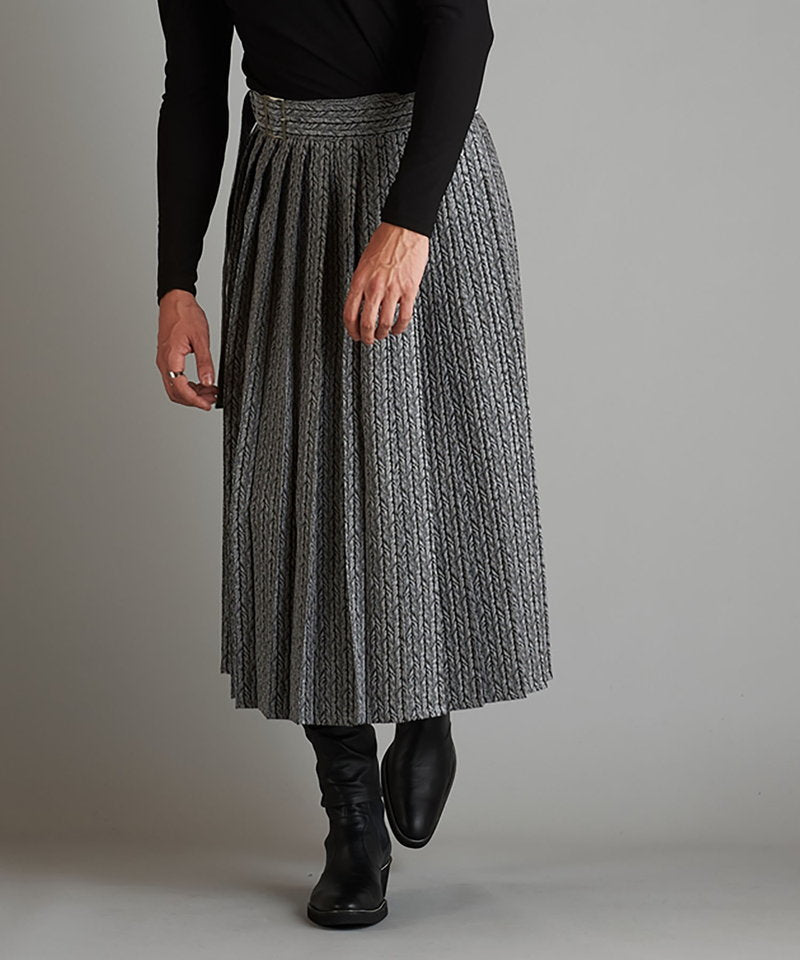 プリーツラップスカート