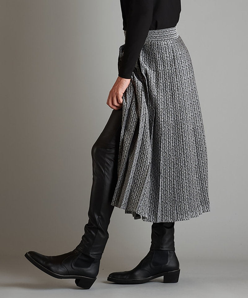 プリーツラップスカート