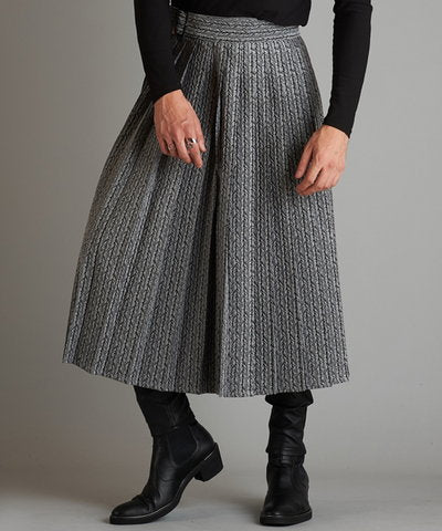 プリーツラップスカート