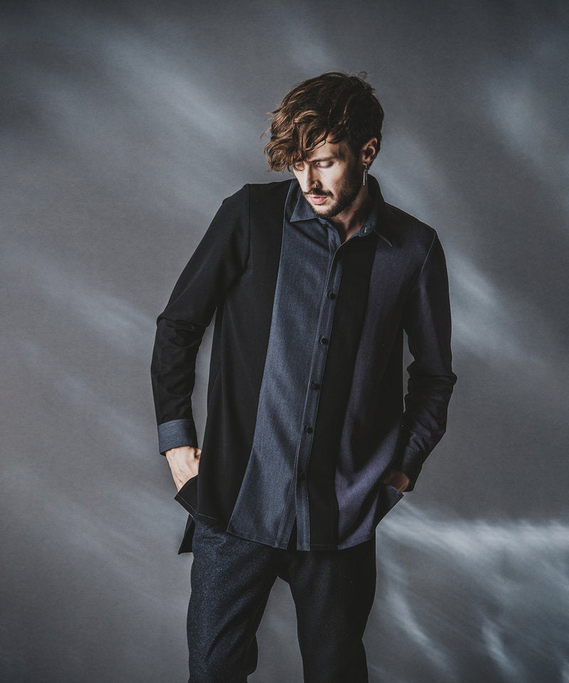 カラーブロッキングロングSH