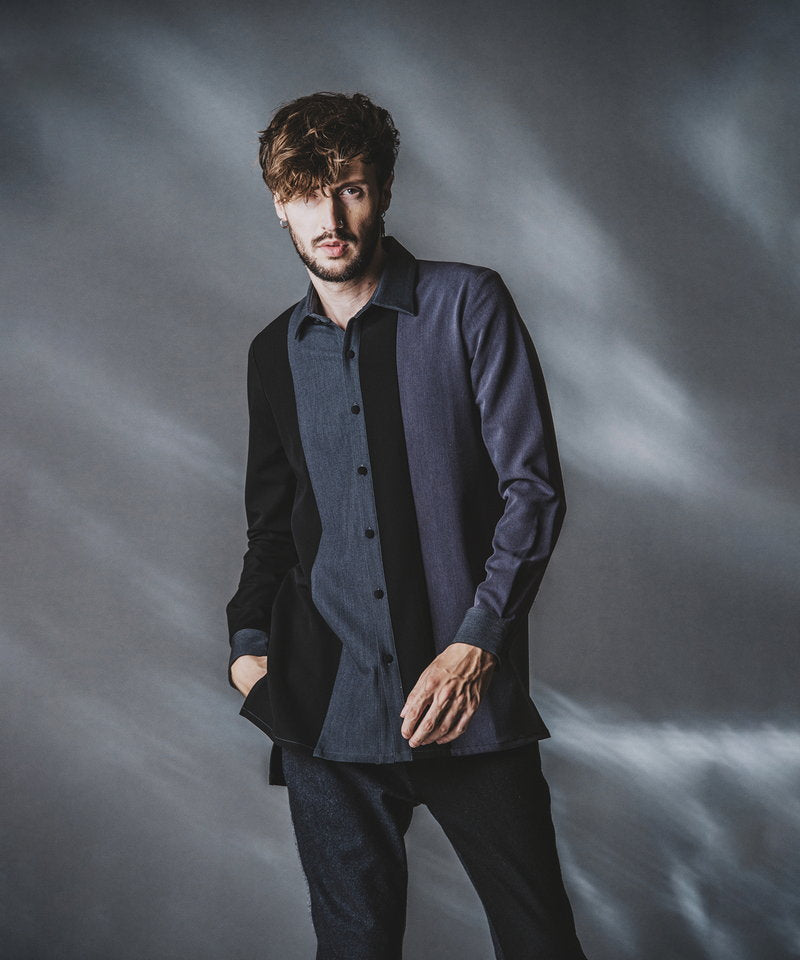 カラーブロッキングロングSH